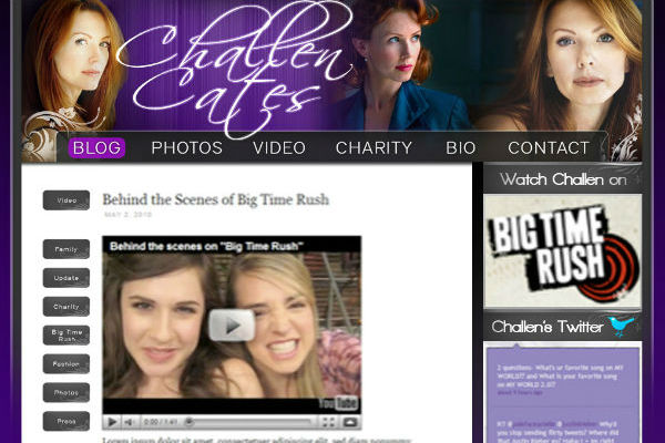 Challen Cates actress website